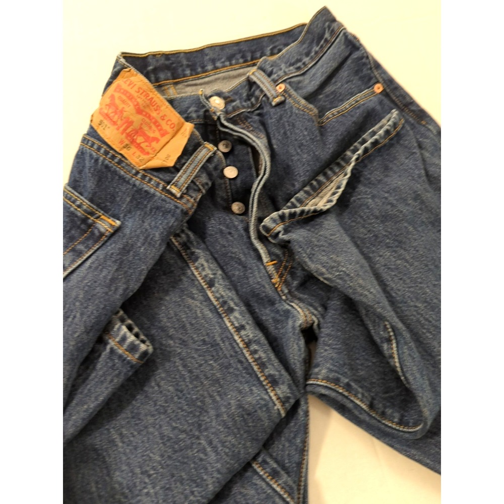 Vintage Levi's 501 Original Jeans Men 36x32 Denim Straight Leg Button Fly 90s